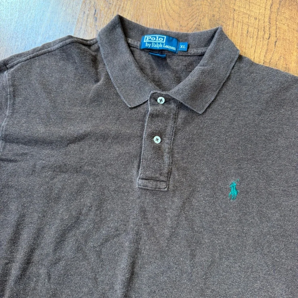 Polo Ralph Lauren Polo Mens XL Brown Cotton Pique Short Sleeve Pony Logo Classic